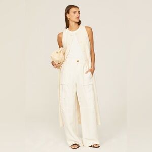 Vince wide leg linen cargo pants size 6